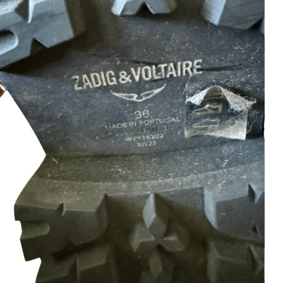 Zadig & Voltaire Ride Boots — Black Leather | FR 36 (US 6) | NWT (Flawed) - Picture 13 of 13